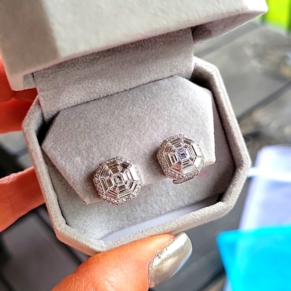 Stunning Custom Diamond Earrings - Picture 3 of 9